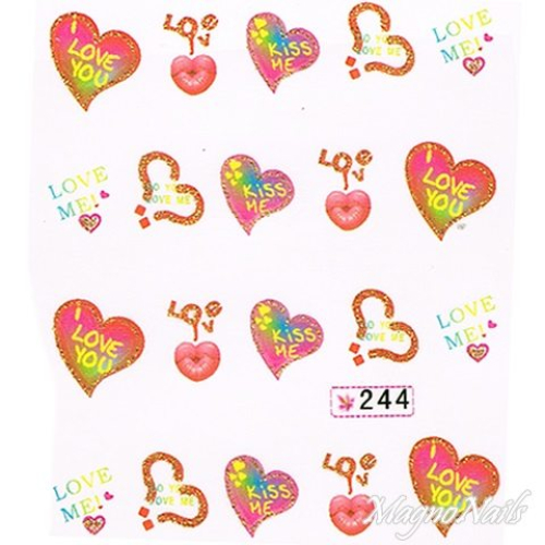 2D Nail Art One Stoke Sticker