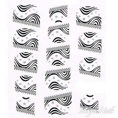 2D Nail Art One Stoke Sticker