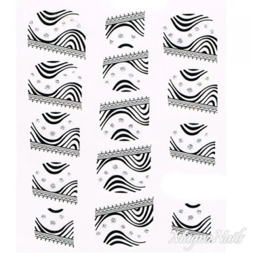 2D Nail Art One Stoke Sticker