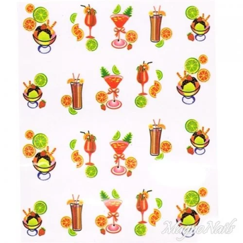 2D Nail Art One Stoke Sticker