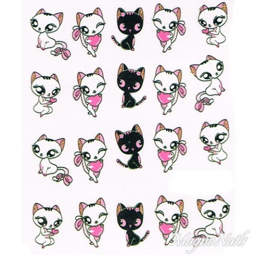 2D Nail Art One Stoke Sticker