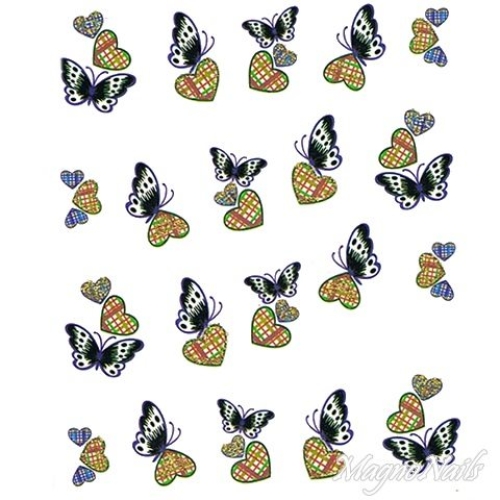 2D Nail Art One Stoke Sticker