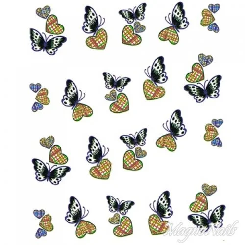 2D Nail Art One Stoke Sticker