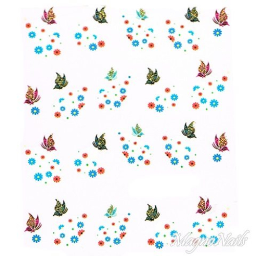 2D Nail Art One Stoke Sticker