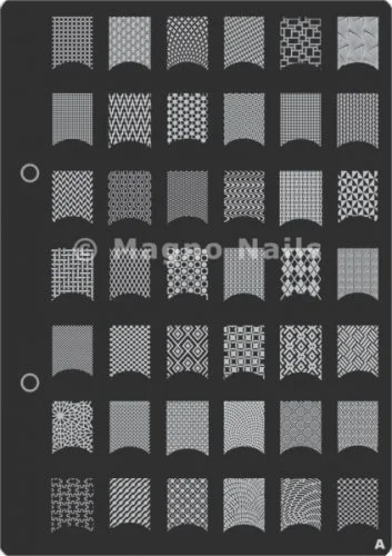 XL Stamping Schablone A extra große Schablone tief ausgestanzt Qualität