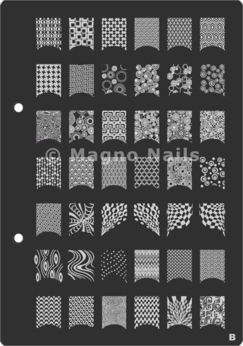 XL Stamping Schablone B extra große Schablone tief ausgestanzt Qualität
