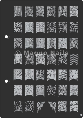 XL Stamping Schablone D extra große Schablone tief ausgestanzt Qualität