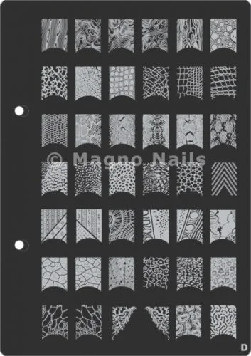 XL Stamping Schablone D extra große Schablone tief ausgestanzt Qualität