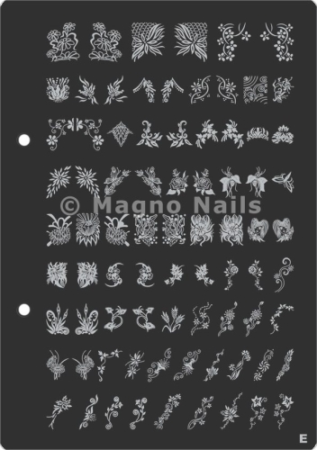 XL Stamping Schablone E extra große Schablone tief ausgestanzt Qualität