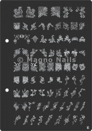 XL Stamping Schablone E extra große Schablone tief ausgestanzt Qualität