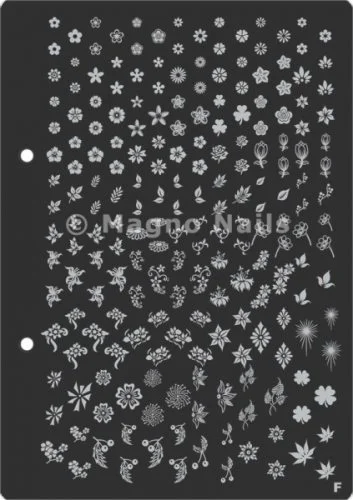 XL Stamping Schablone F extra große Schablone tief ausgestanzt Qualität
