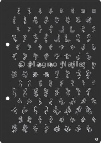 XL Stamping Schablone G extra große Schablone tief ausgestanzt Qualität