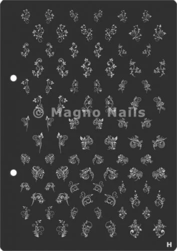 XL Stamping Schablone H extra große Schablone tief ausgestanzt Qualität