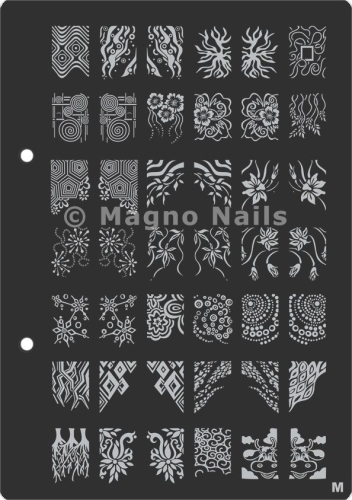 XL Stamping Schablone M extra große Schablone tief ausgestanzt Qualität