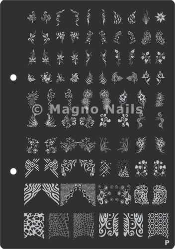 XL Stamping Schablone P extra große Schablone tief ausgestanzt Qualität