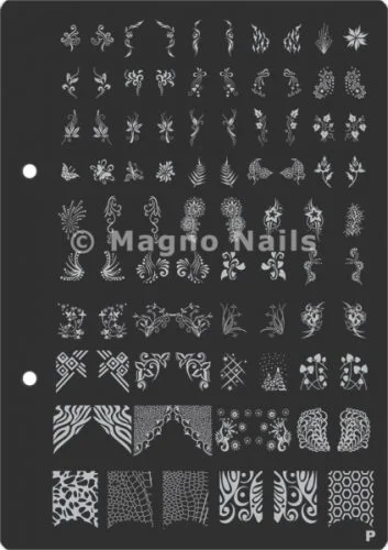 XL Stamping Schablone P extra große Schablone tief ausgestanzt Qualität