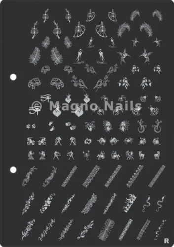 XL Stamping Schablone R extra große Schablone tief ausgestanzt Qualität