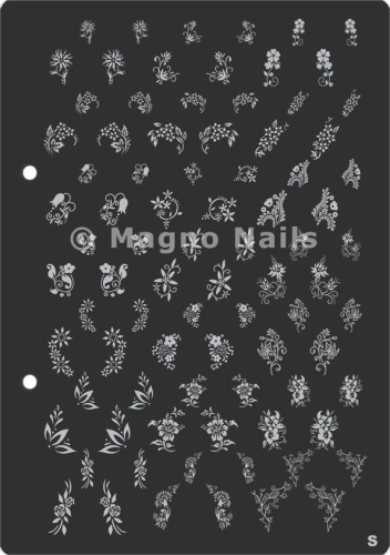 XL Stamping Schablone S extra große Schablone tief ausgestanzt Qualität