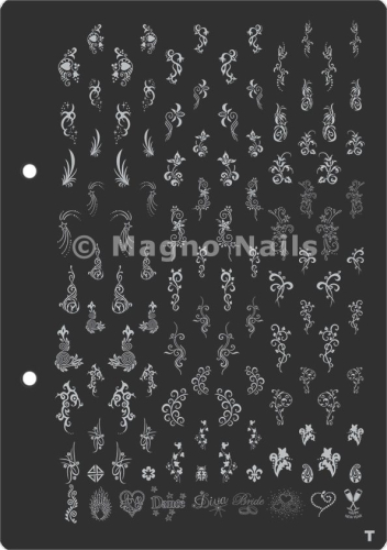 XL Stamping Schablone T extra große Schablone tief ausgestanzt Qualität