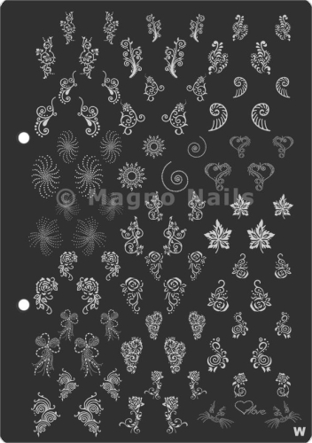 XL Stamping Schablone W extra große Schablone tief ausgestanzt Qualität