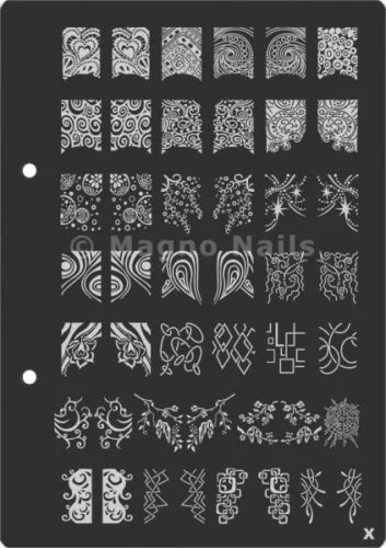 XL Stamping Schablone X extra große Schablone tief ausgestanzt Qualität