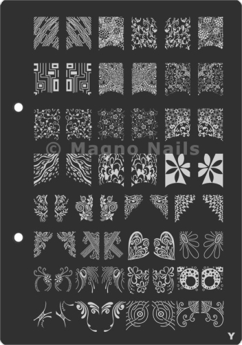XL Stamping Schablone Y extra große Schablone tief ausgestanzt Qualität