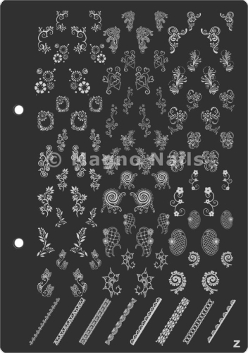 XL Stamping Schablone Z extra große Schablone tief ausgestanzt Qualität