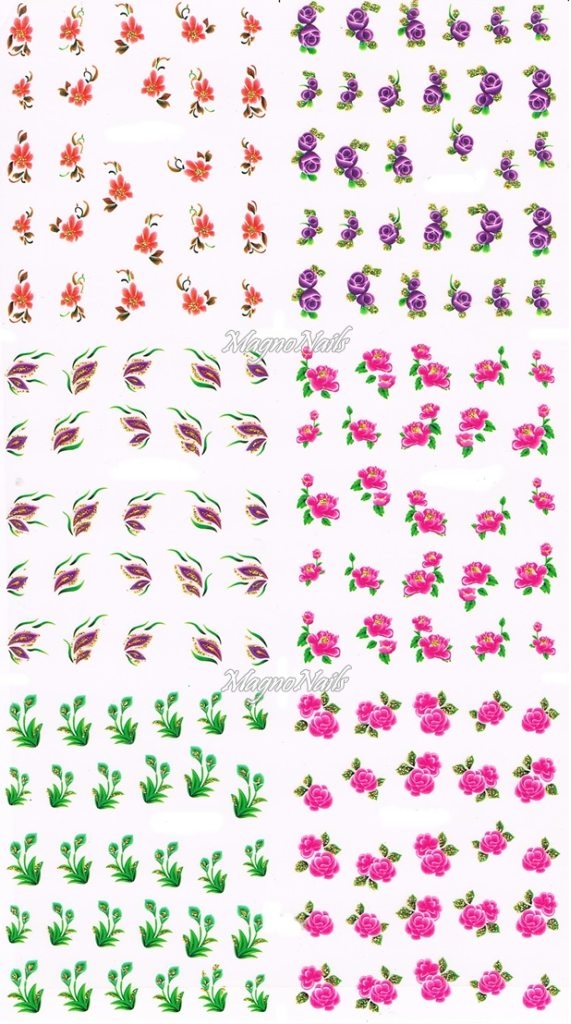 2D Nail Art Sticker