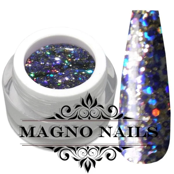 UV Gel - 1012 - Mix Glitter Gel Black Forest