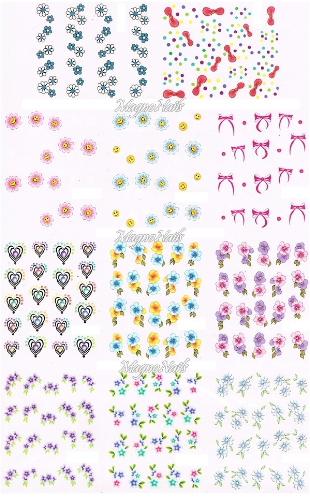 2D Nail Art Sticker