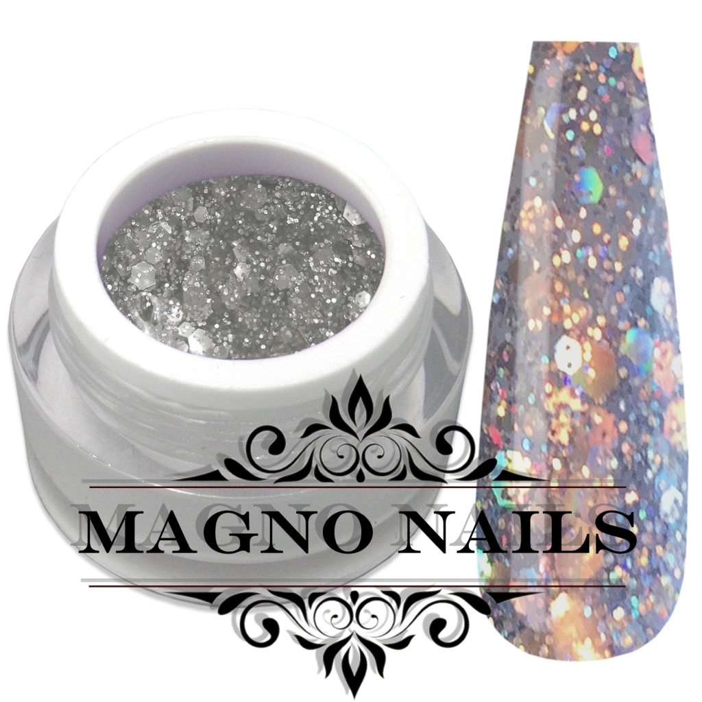 UV Gel - 1045 - Glitter Gel - Fashion Silver