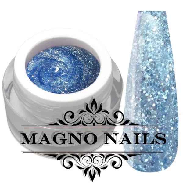 UV Gel - Hell Blau Glitzer - Glitter Gel - Blue Sparkle