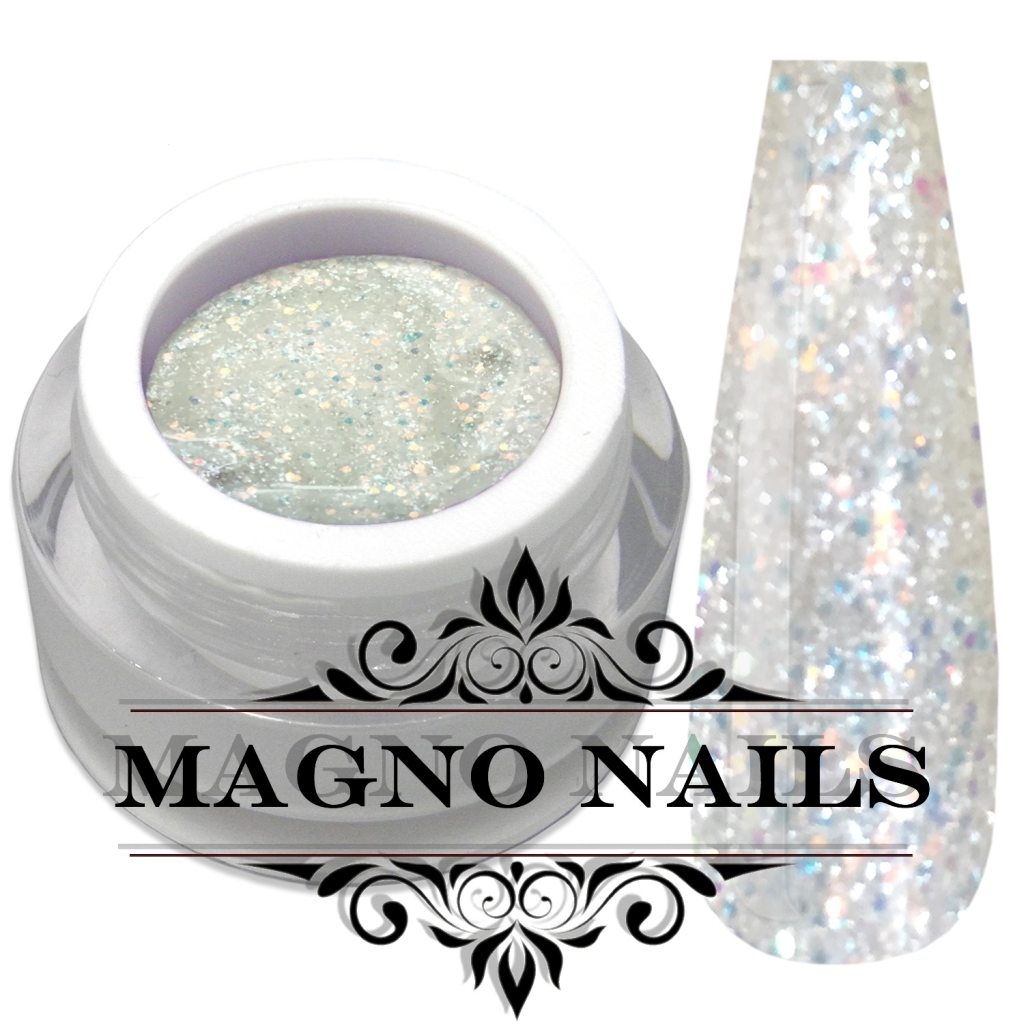 UV Gel - 1083 - Glitter Gel - Diamond Stars weiß  Glitzer Gel Glitzergel Nageldesign Nägel Nails Nagelstudio