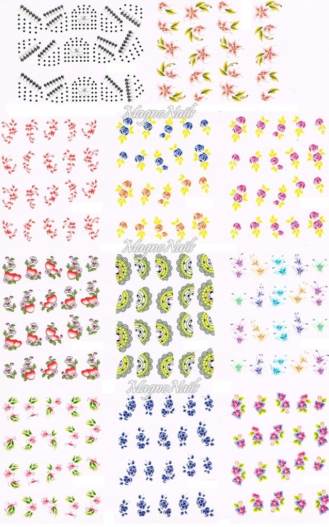 2D Nail Art Sticker
