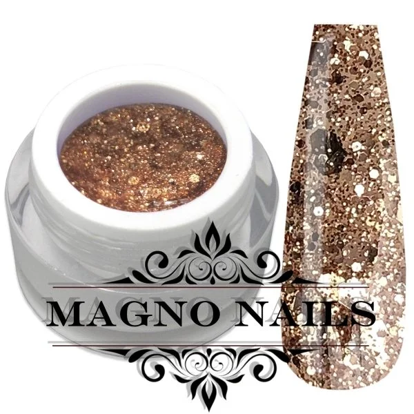 Nude Beige Braun Glitzer Herbst Glitter Nägel Design