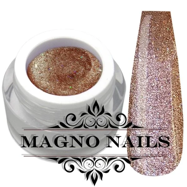 UV Gel - 1099 - Glitter Gel - Glamourous Copper braun Glitzer Gel Glitzergel Nageldesign Nägel Nails Nagelstudio