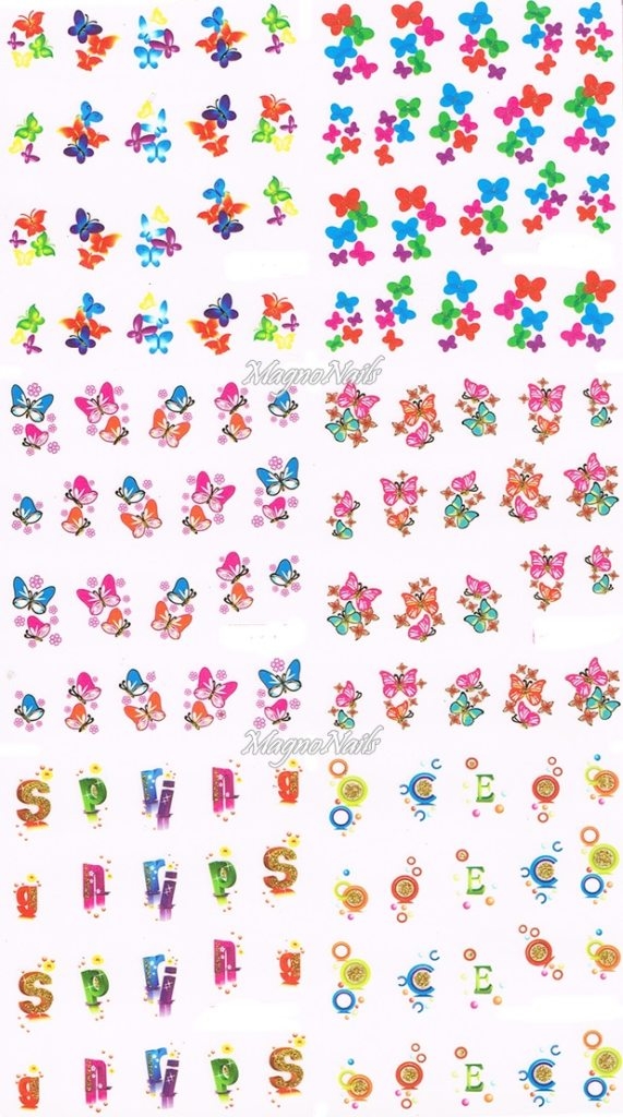 2D Nail Art Sticker