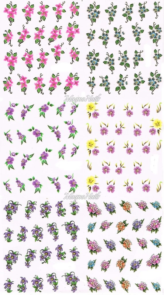 2D Nail Art Sticker