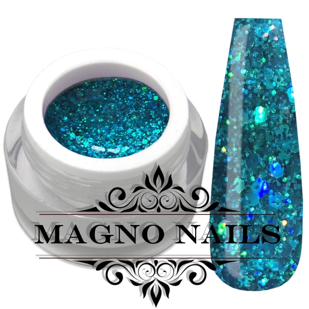 Metallic mint Glitzer mit Pailetten