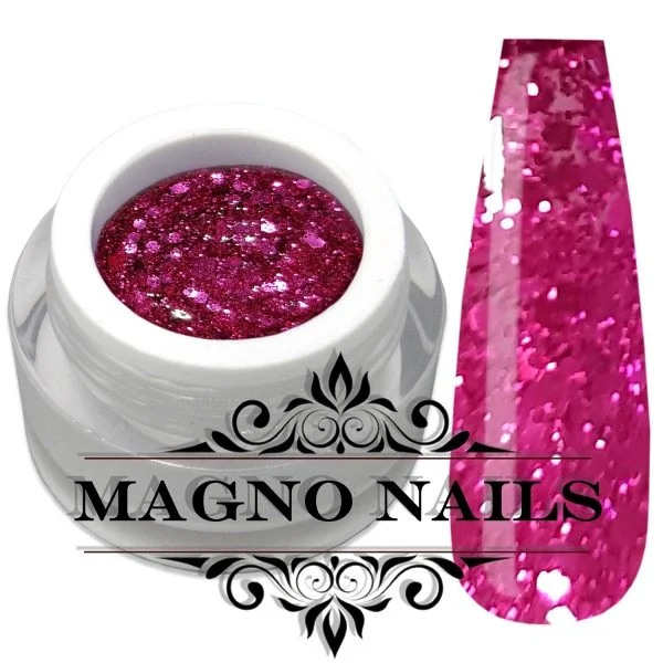Glitter Gel Pink - Mix Glitzer Nageldesign Nägelgel