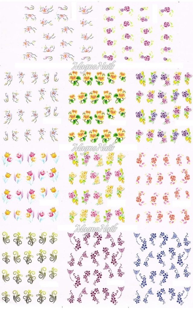 2D Nail Art Sticker
