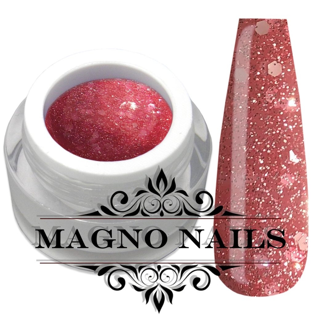 Rosa Glitzer Gel Glittergel mit Pailetten Mix Glitter