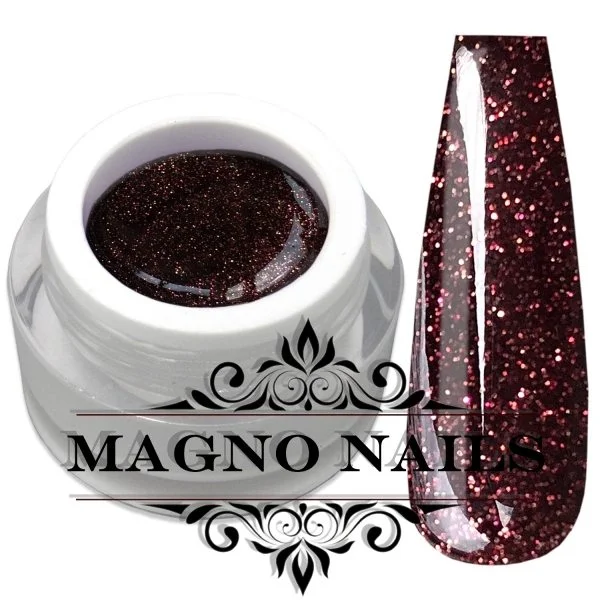 UV Gel - 1359 - Glitter Gel - Dark Mahagony braun Glitzer Gel Glitzergel Nageldesign Nägel Nails Nagelstudio