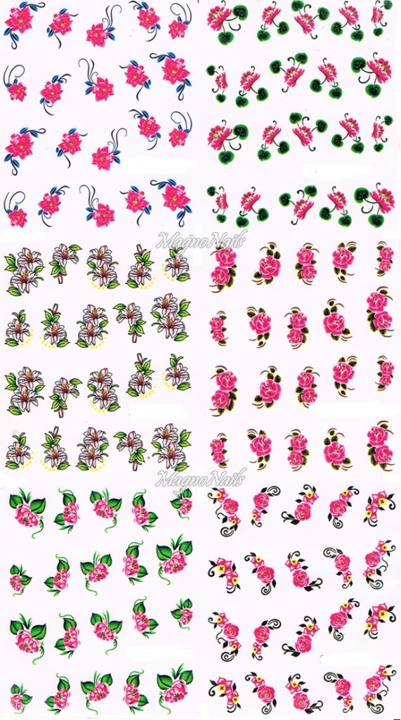 2D Nail Art Sticker
