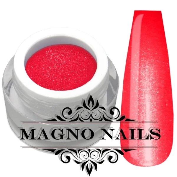 UV Gel - 1366 - Glitter Gel - Pink Flame neonrot Glitzer Gel Glitzergel Nageldesign Nägel Nails Nagelstudio