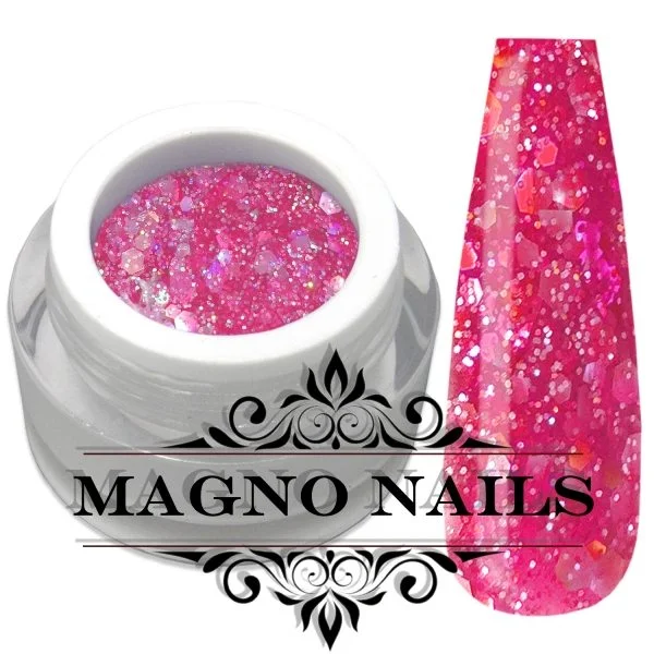 UV Gel - 1376 - Glitter Gel - Magic Pink Glitzer Gel Glitzergel Nageldesign Nägel Nails Nagelstudio