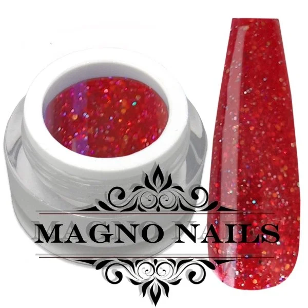 UV Gel - Rotes Glitter Gel