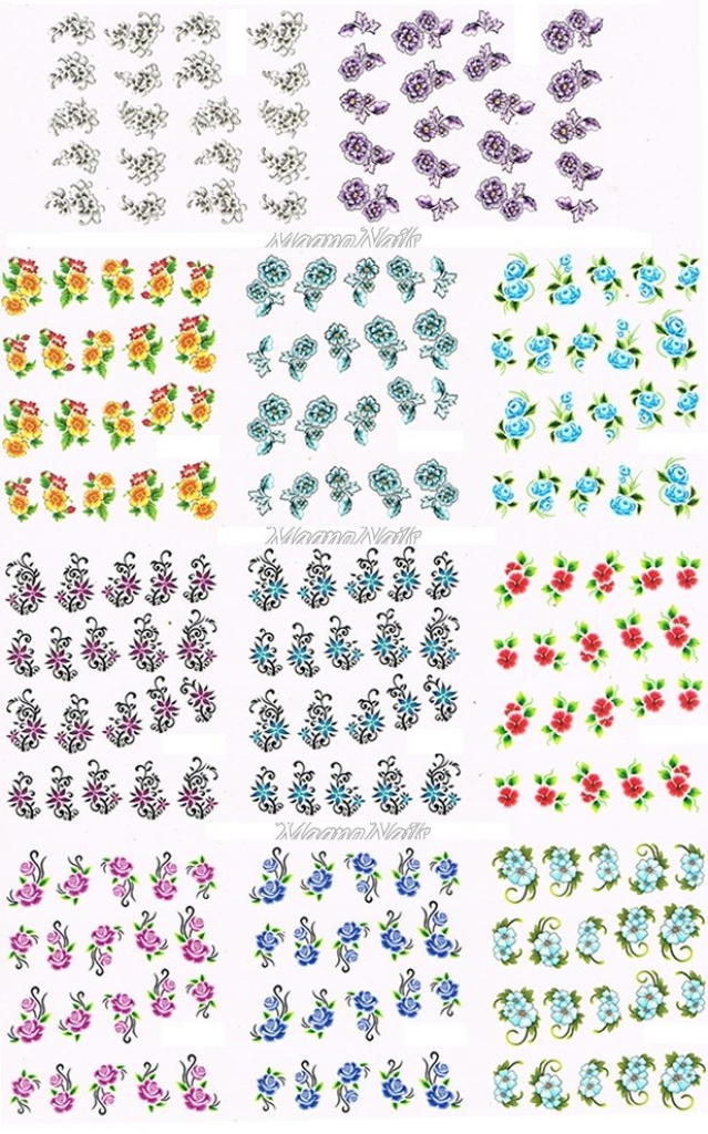 2D Nail Art Sticker