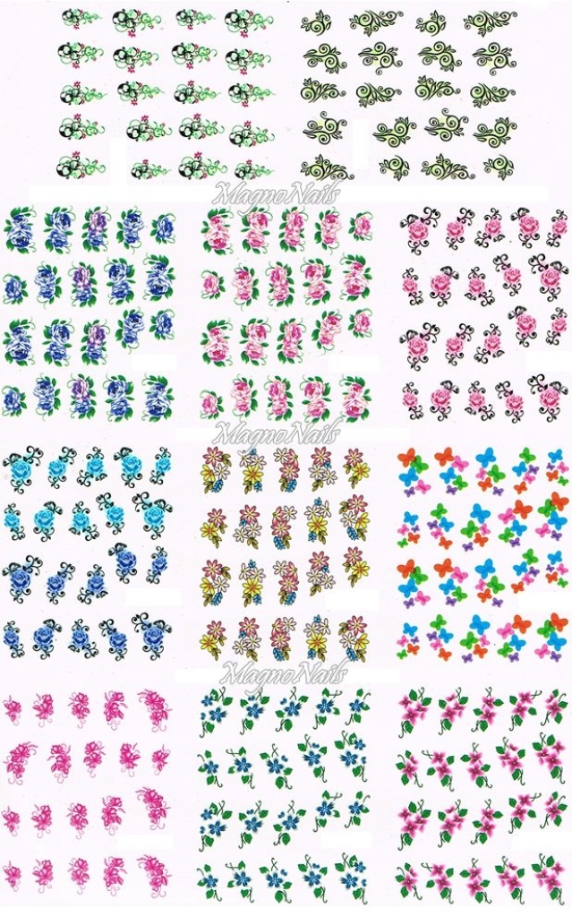 2D Nail Art Sticker