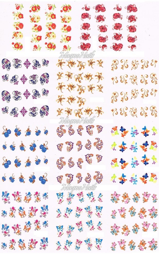 2D Nail Art Sticker